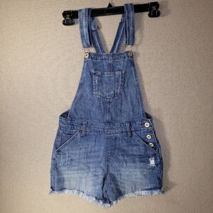 Vanilla Star Size Medium Light Blue Denim Overalls